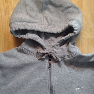 Vintage Nike Small Swoosh Logo Zipper Hoodie Sweatshirt